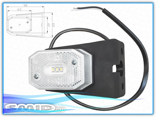 HLLED4870 T FRISTOM LED Lámpa Helyzetjelző lámpa utánfutó alkatrész